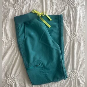 FIGS Cactus green scrub pants